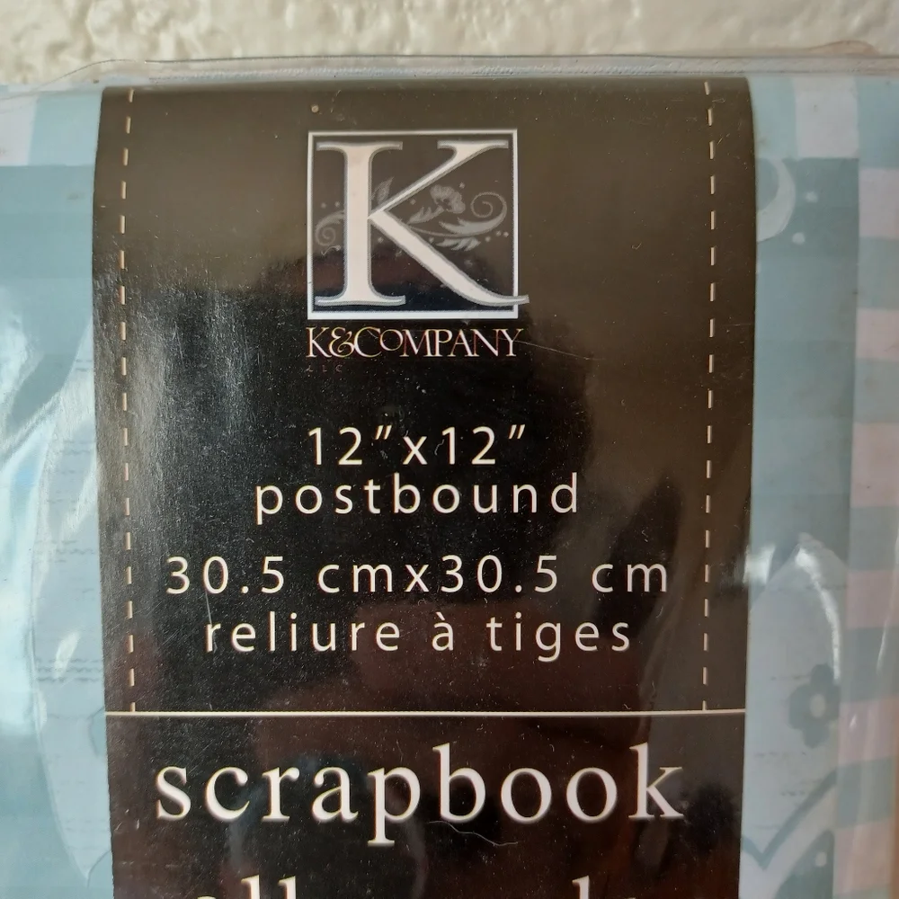 New K & Company 12x12 Scrapbook Bundle - Stickers, Tape, Paper, Page Protectors